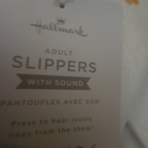 "Friends" White and Blue Slippers - Picture 3 of 5